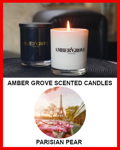Gifts Actually - Amber Grove Soy Wax Candle - Parisian Pear Fragrance