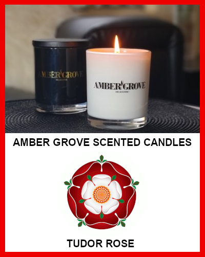 Gifts Actually - Amber Grove Soy Wax Candle - Tudor Rose