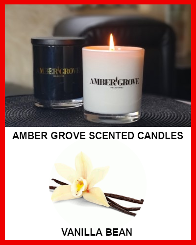 Gifts Actually - Amber Grove Soy Wax Candle - Vanilla Bean Fragrance