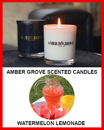 Gifts Actually - Amber Grove Soy Wax Candle - Watermelon Lemonade