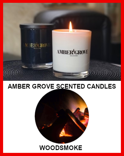 Gifts Actually - Amber Grove Soy Wax Candle - Woodsmoke Fragrance