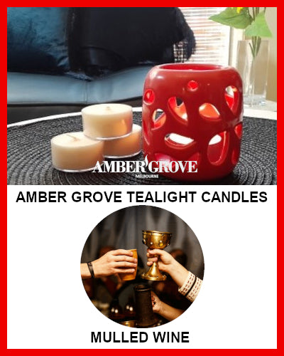 Gifts Actually - Amber Grove Scented Tealight Candle - Mulled Wine
