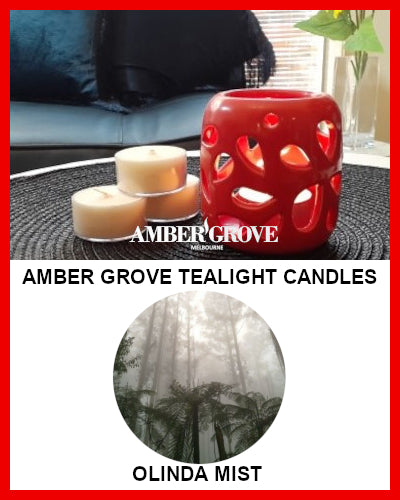 Gifts Actually - Amber Grove Scented Tealight Candle - Olinda Mist