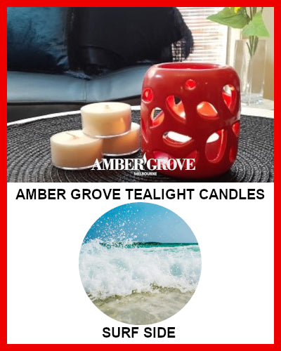 Gifts Actually - Amber Grove Scented Tealight Candle - Surf Side