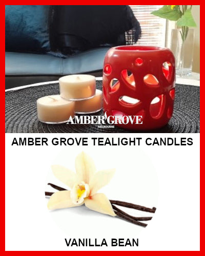 Gifts Actually - Amber Grove Scented Tealight Candle - Vanilla Bean