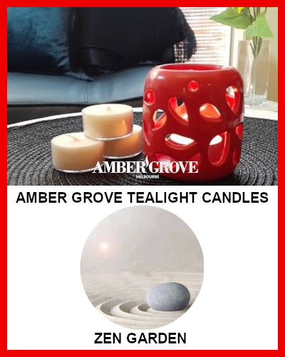 Gifts Actually - Amber Grove Scented Tealight Candle - Zen Garden