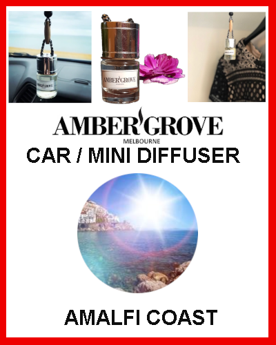 Gifts Actually - Amber Grove Mini Car Diffuser - Amalfi Coast Fragrance