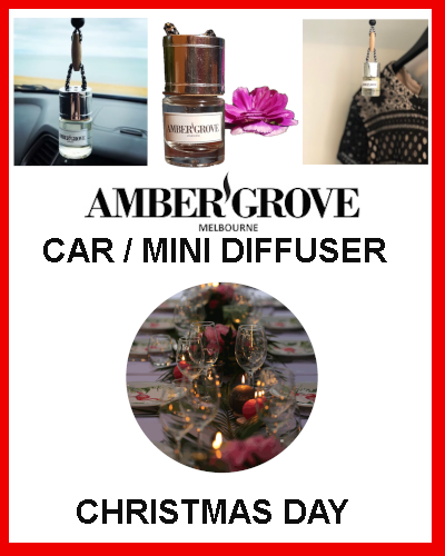 Gifts Actually - Amber Grove Mini Car Diffuser - Christmas Day Fragrance