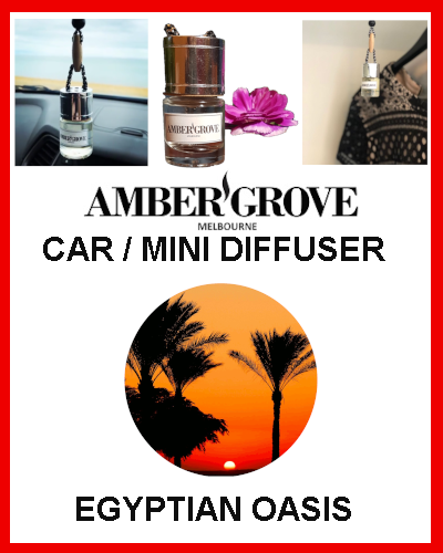 Gifts Actually - Amber Grove - Mini Car Diffuser - Egyptian Oasis Fragrance