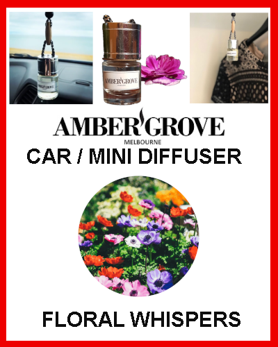 Gifts Actually - Amber Grove Mini Car Diffuser - Floral Whispers Fragrance