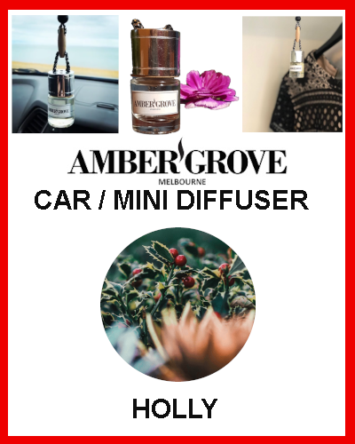 Gifts Actually - Amber Grove Mini Car Diffuser - Holly Fragrance