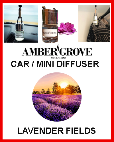 Gifts actually - Mini Car Diffuser - Lavender Fields Fragrance - Amber Grove