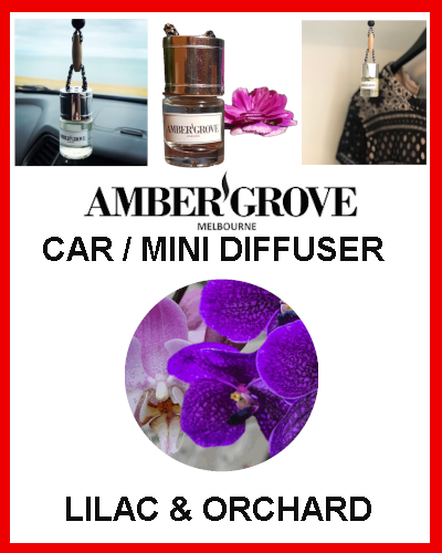 Gifts Actually - Mini Car Diffuser - Lilac & Orchid Fragrance - Amber Grove