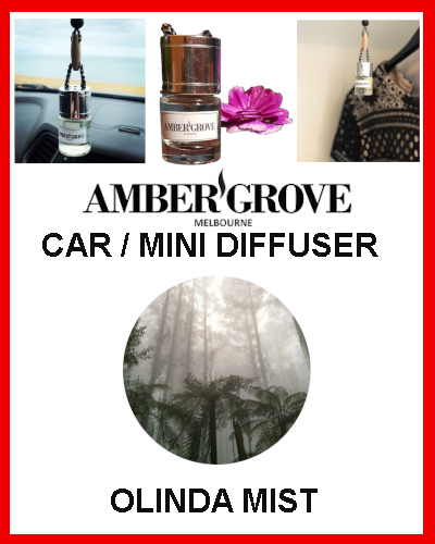 Gifts Actually - Amber Grove - Mini Car Diffuser - Olinda Mist Fragrance