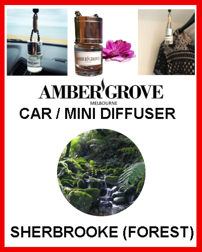 Gifts Actually - Amber Grove Mini Car Diffuser - Sherbrooke (Forest) Fragrance