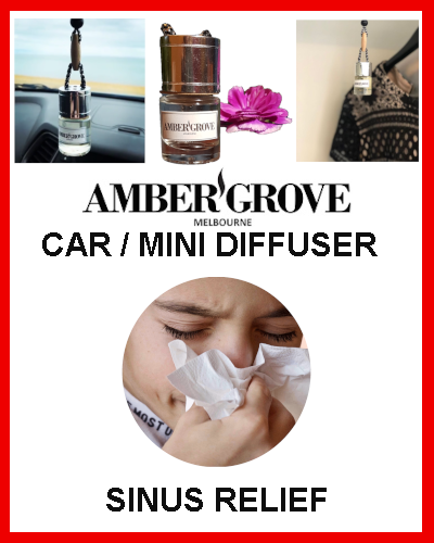 Gifts Actually - Amber Grove Mini Car Diffuser - Sinus Relief Fragrance