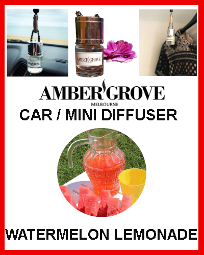 Gifts Actually - Amber Grove Mini Car Diffuser - Watermelon Lemonade Fragrance