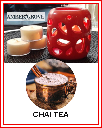 Gifts Actually - Amber Grove Soy Wax Tealight Candle - Chai Tea