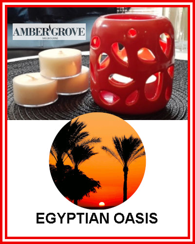Gifts Actually - Amber Grove Scented Tealight Candle - Egyptian Oasis