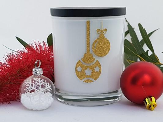 Amber Grove - Soy Wax Candle - Christmas - Baubles Design
