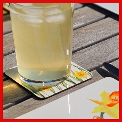 Gifts Actually - Coaster - Floral Collection - Daffodil design