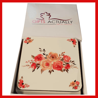Gifts Actually - Coaster - Floral Collection - Rose design