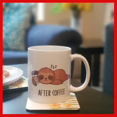 Gifts Actually - Coffee Cup - Sloth Design - After Coffee