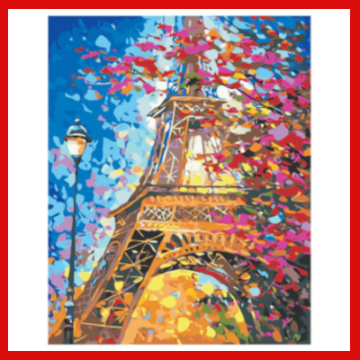 Gifts Actually - Paint By Numbers - Eiffel tower (1) (DIY Paint kit)
