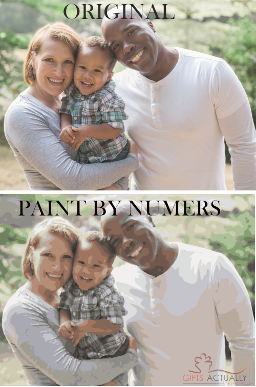 Gifts Actually - Custom / Photo Paint by numbers - Family