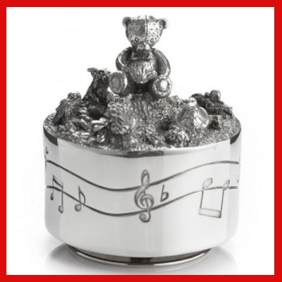 Royal selangor music box teddy bear shop