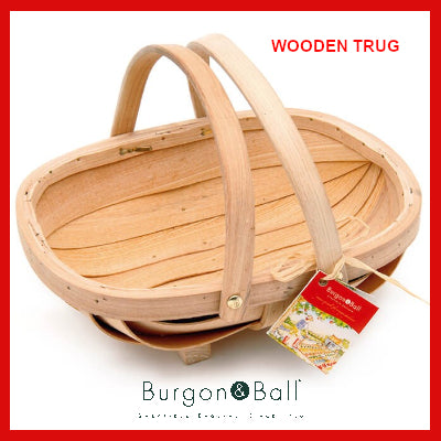 Gifts Actually - Budding Gardner Gardening Set- Burgon & Ball - wooden trug