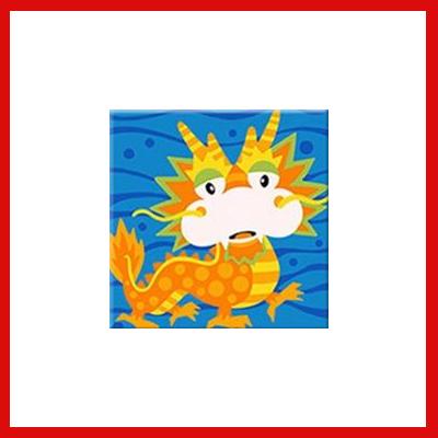 Gifts Actually - Paint By Numbers - Chinese Dragon (Kids DIY Paint kit)