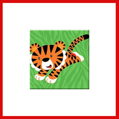Gifts Actually - Paint By Numbers - Tiger (Kids DIY Paint kit)