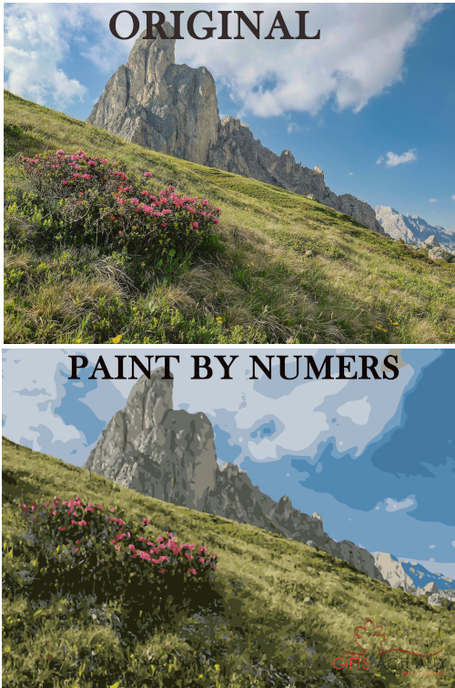 Gifts Actually - Custom / Photo Paint by numbers -  Landscape