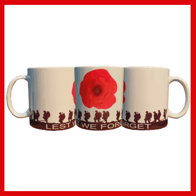 Gifts Actually - Mug - Lest we Forget - Poppy