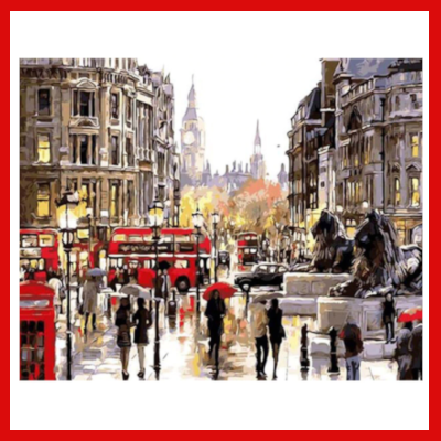 Gifts Actually - Paint By Numbers (DIY Paint kit) - London