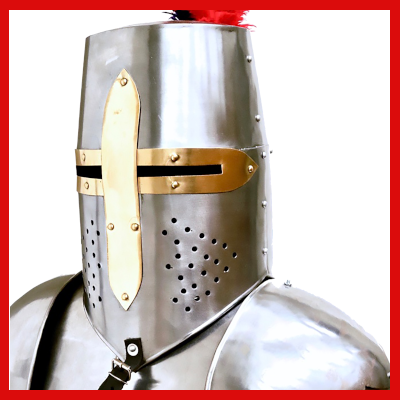 Gifts Actually - Medieval Knight - Knight Full body Suit (Armour) - Helmet