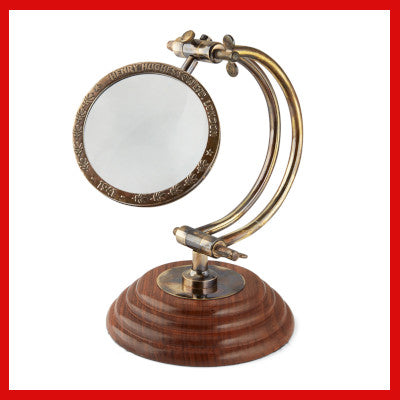 Gifts Actually - Curved Arm Magnifying Glass - Antique (Henry Hughes Replica)