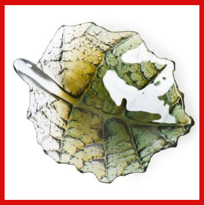 Gifts Actually - Mats Jonasson Crystal Bowl- Folia Autumn Leaf (56112)