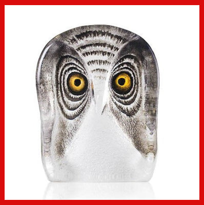 Gifts Actually -Mats Jonasson Crystal - Owl Sculpture (34104)