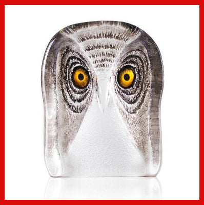Gifts Actually - Mats Jonasson Crystal - Owl Sculpture (34105)