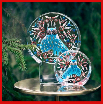 Gifts Actually - Mats Jonasson Crystal - Owl (34316 & 34317)