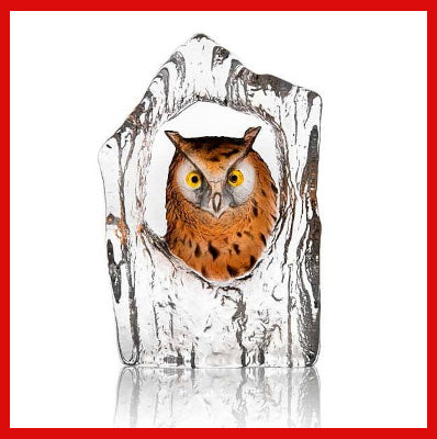 Gifts Actually - Mats Jonasson Crystal - Eagle Owl  (34321)