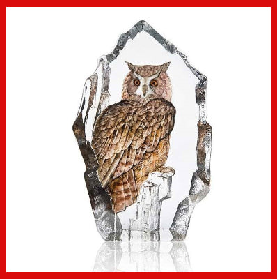 Gifts Actually - Mats Jonasson Crystal - Eagle Owl  (34802) Limited Edition