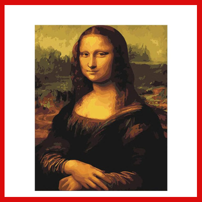 Gifts Actually - Paint By Numbers - The Mona Lisa (DIY Paint kit)