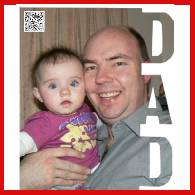 Gifts Actually - DAD Photo Frame - Personalised with Video