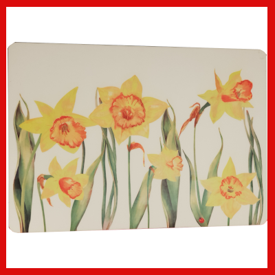 Gifts Actually  - Placemat/Coaster - Floral Collection - Daffodil design
