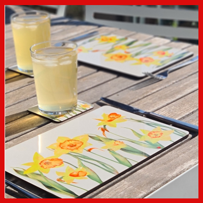 Gifts Actually - Placemat - Floral Collection - Daffodil design