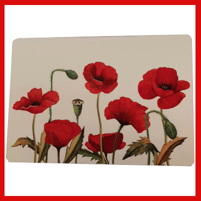 Gifts Actually - Placemat - Floral Collection - Poppy design