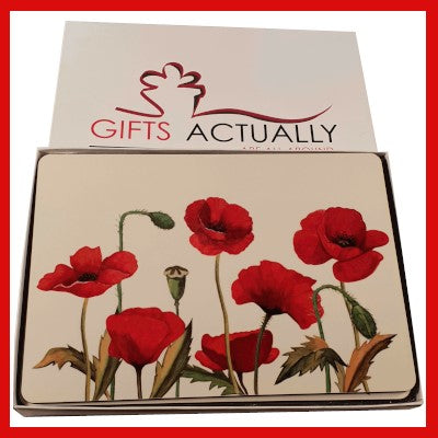 Gifts Actually - Placemat - Floral Collection - Poppy design